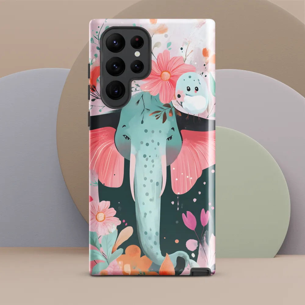 Whimsical Elephant in Bloom