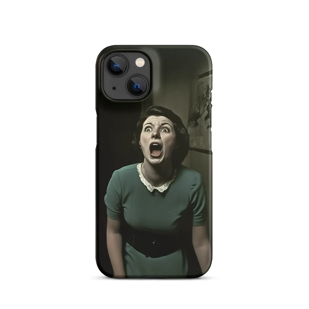 Echoes of Fear: A Vintage Portrait
