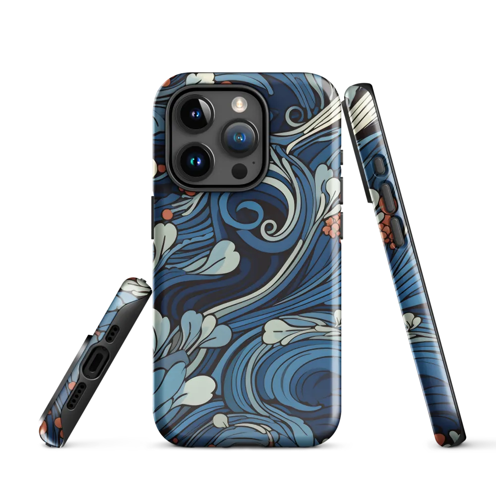 Nature's Elegance: An Oceanic Tapestry | Phone Case |  15 Pro | Tough Case | Glossy