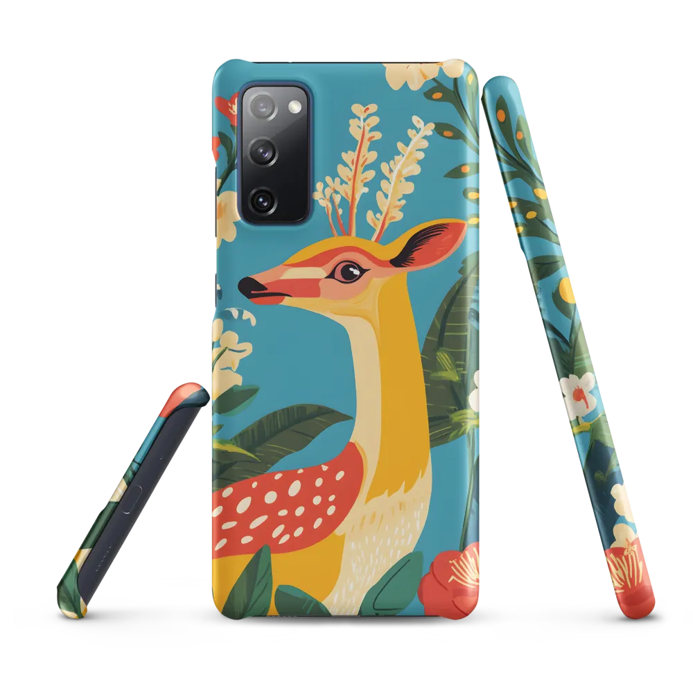 Serene Majesty: A Vibrant Deer Amidst Flora