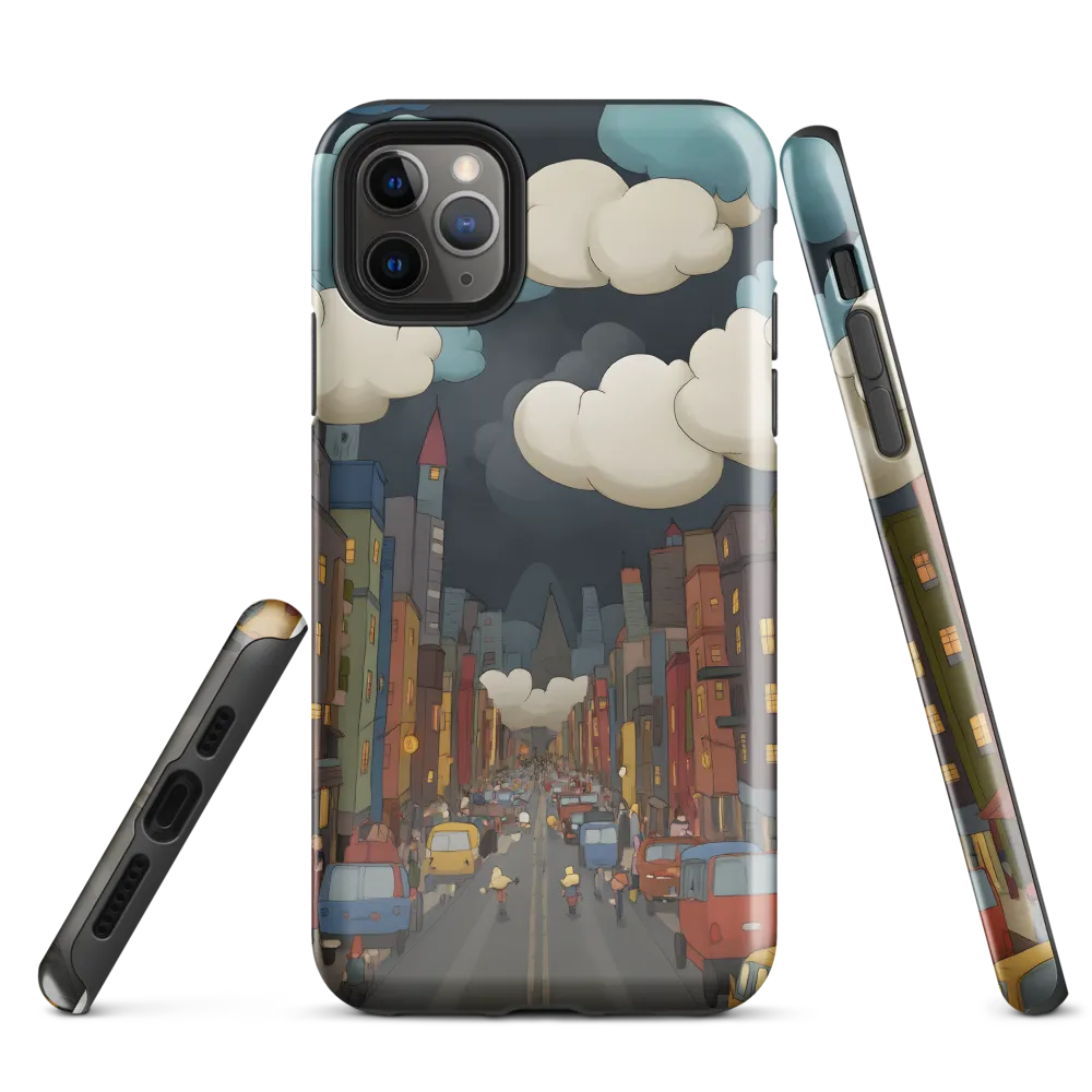 Urban Symphony: A City Awakens at Dusk | Phone Case |  11 Pro Max | Tough Case | Glossy