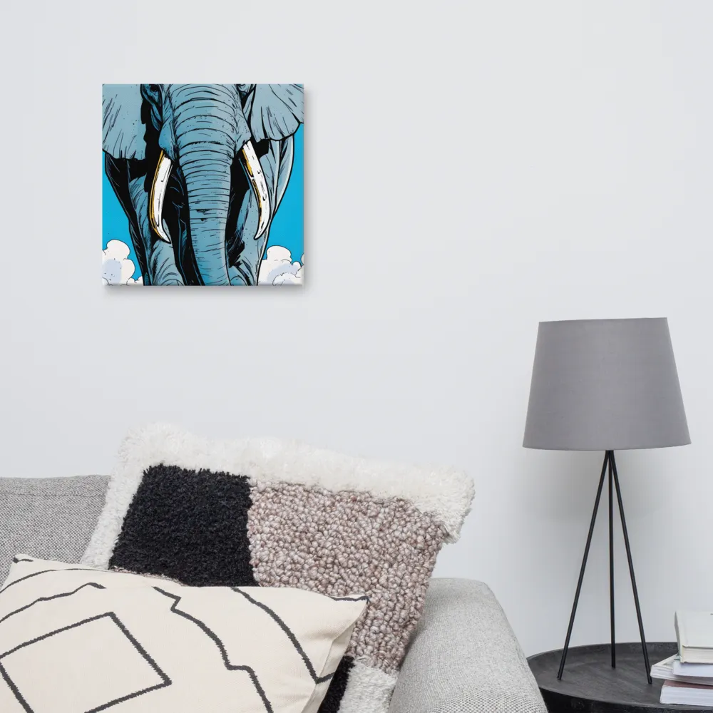 Majestic Presence: The Elephant | Canvas | 16″×16″
