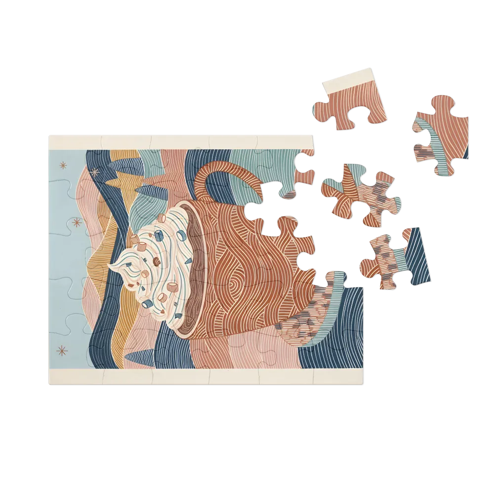 Whipped Cocoa Mug 
 Jigsaw Puzzle in Tin Box