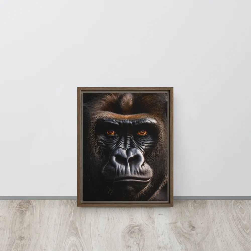 Majestic Gaze | Canvas with Brown Frame | 11″×14″