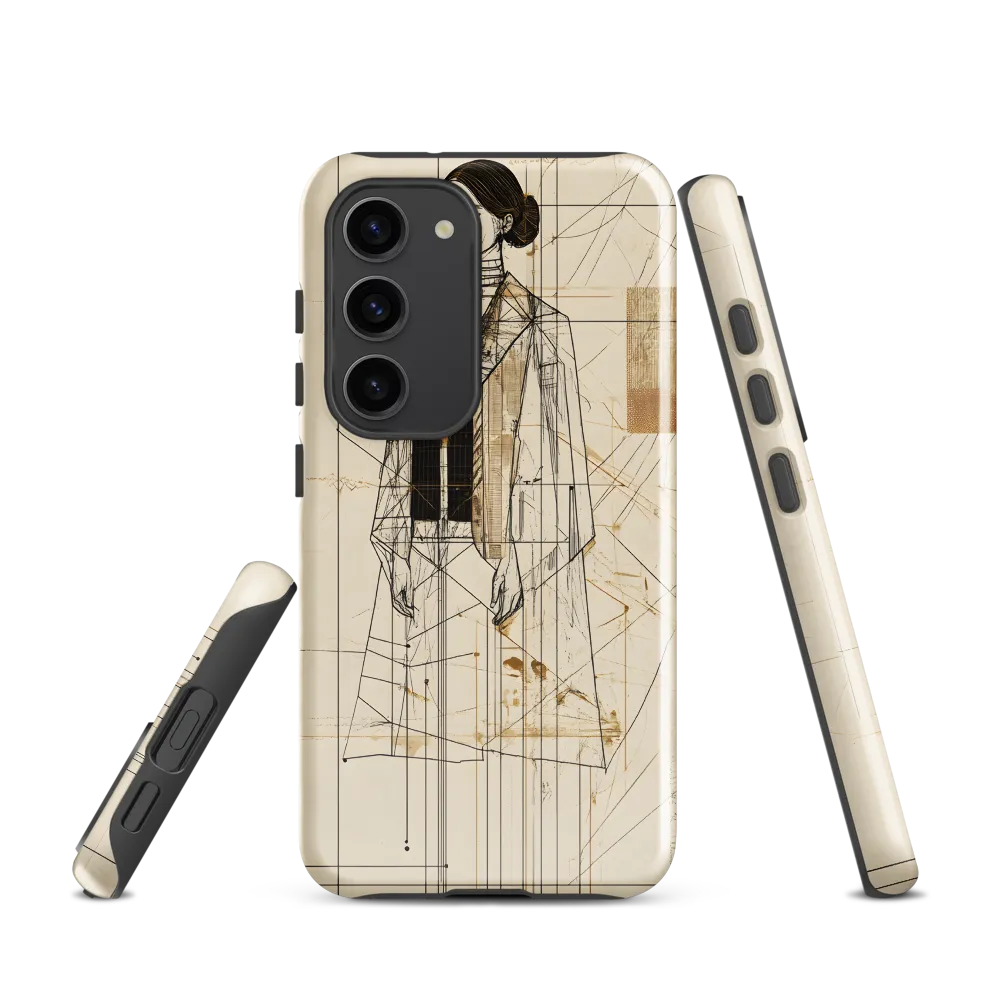 Elegance in Lines | Phone Case |  S23 | Tough Case | Glossy