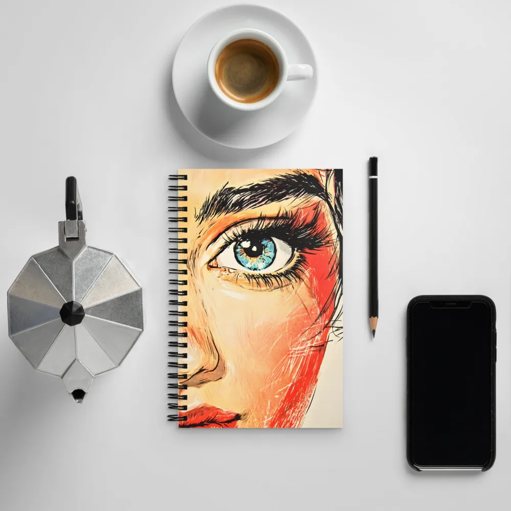 Gaze of Emotion | Spiral Notebook