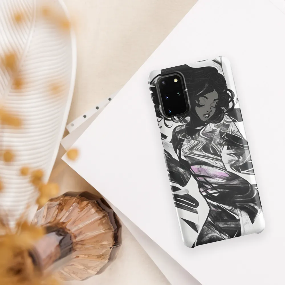 Fluid Grace: The Dance of Shadows | Phone Case |  S20 Plus | Snap Case | Matte