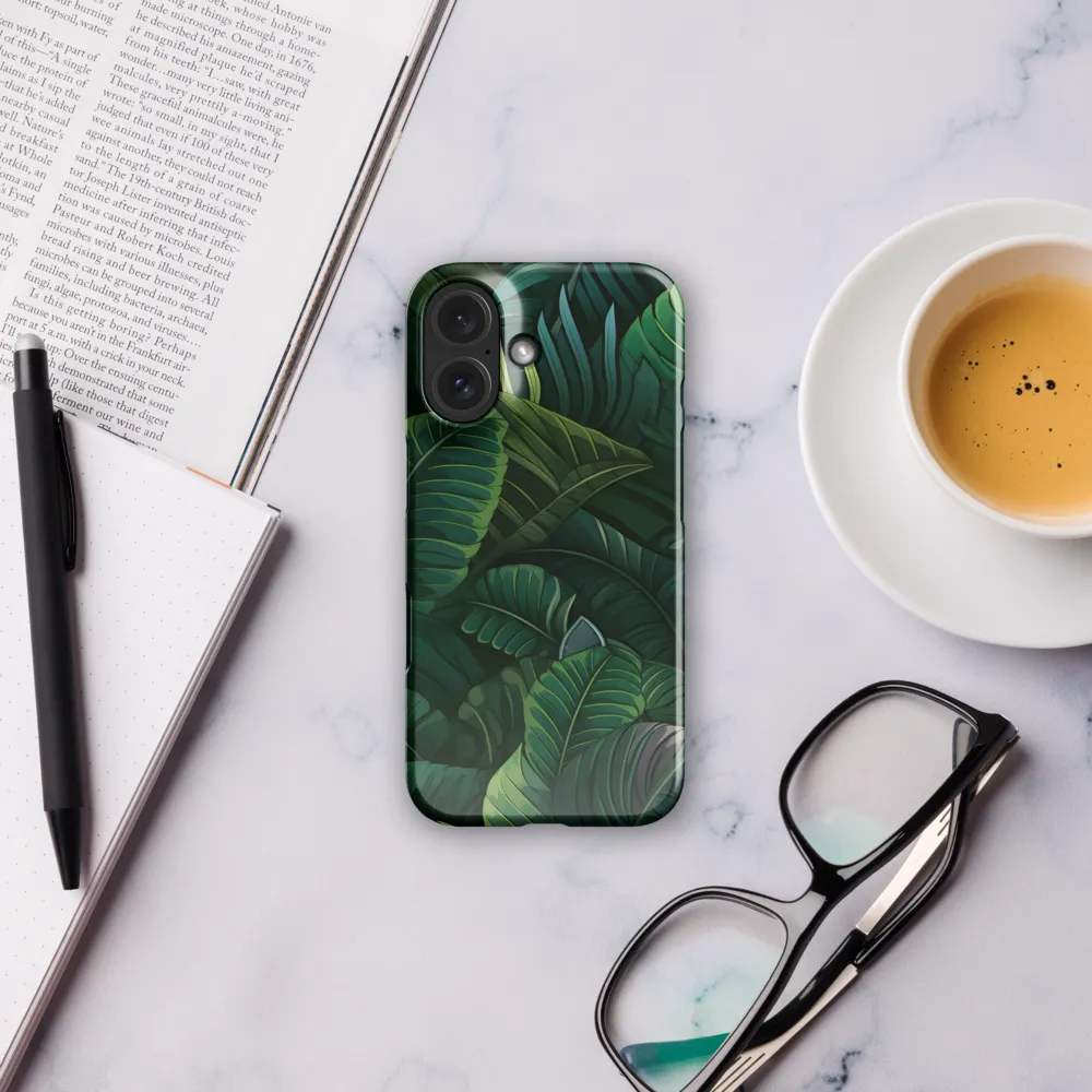 Lush Canopy: A Tropical Foliage Study | Phone Case |  16 | Snap Case | Glossy