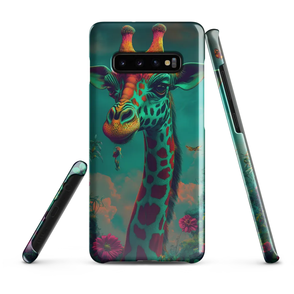 Whimsical Giraffe Among Blossoms | Phone Case |  S10 Plus | Snap Case | Glossy