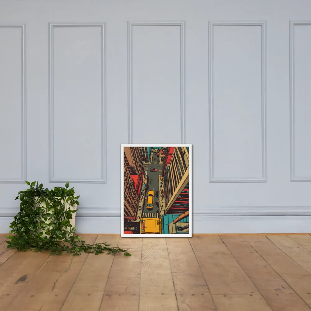 Urban Symphony | Poster with White Frame | 18″×24″