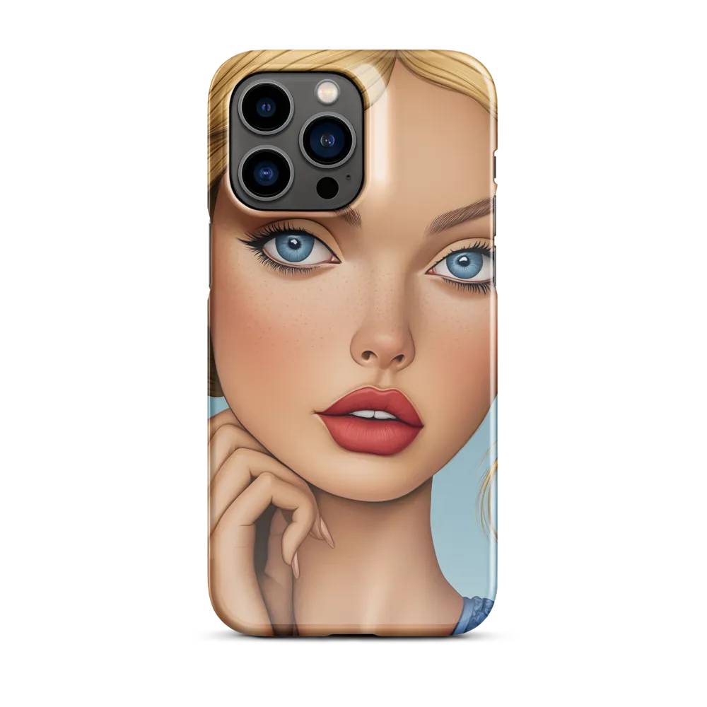 Serenity in Blue | Phone Case |  14 Pro Max | Snap Case | Glossy