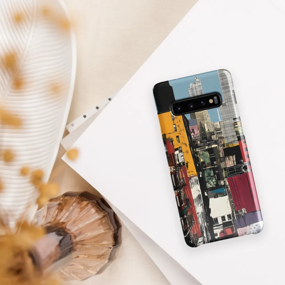 Urban Collage: A Vivid Cityscape | Phone Case |  S10 | Snap Case | Glossy