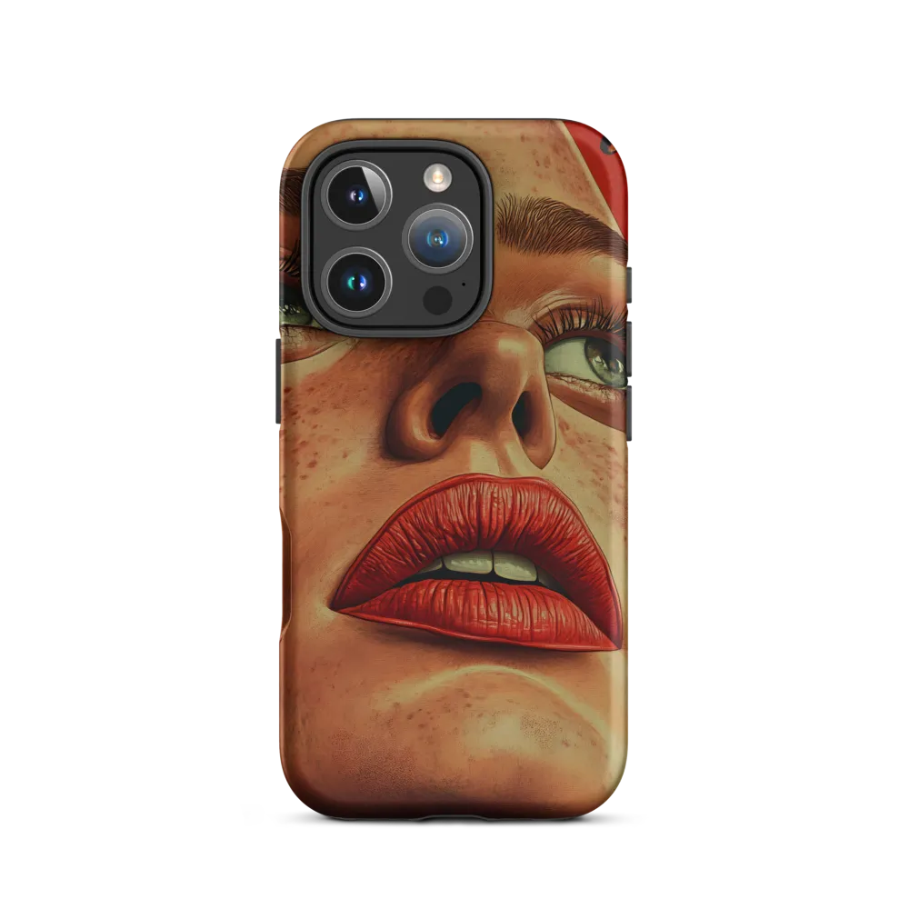 Red Intensity: A Portrait of Elegance