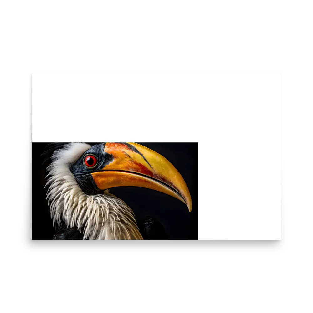 Majestic Hornbill Portrait | Poster | 24″×36″