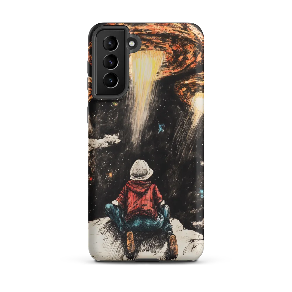 Gazing into the Unknown: A Child's Wonder in Space