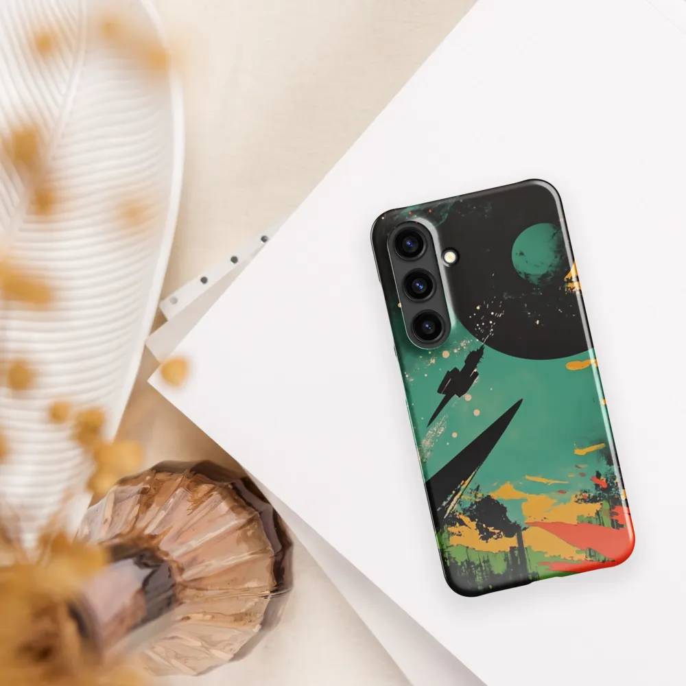 Journey Through the Cosmic Canvas | Phone Case |  S24 | Snap Case | Glossy