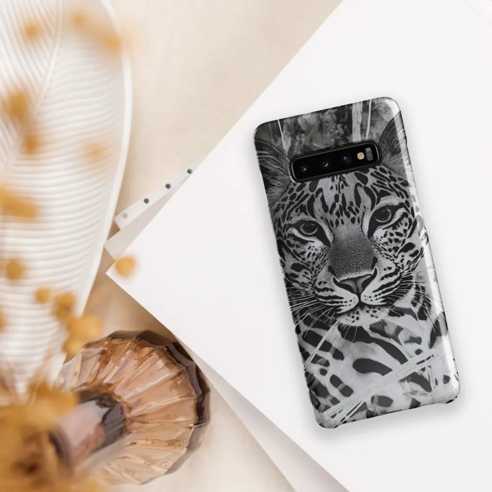 Majestic Gaze: The Leopard's Portrait | Phone Case |  S10 Plus | Snap Case | Glossy