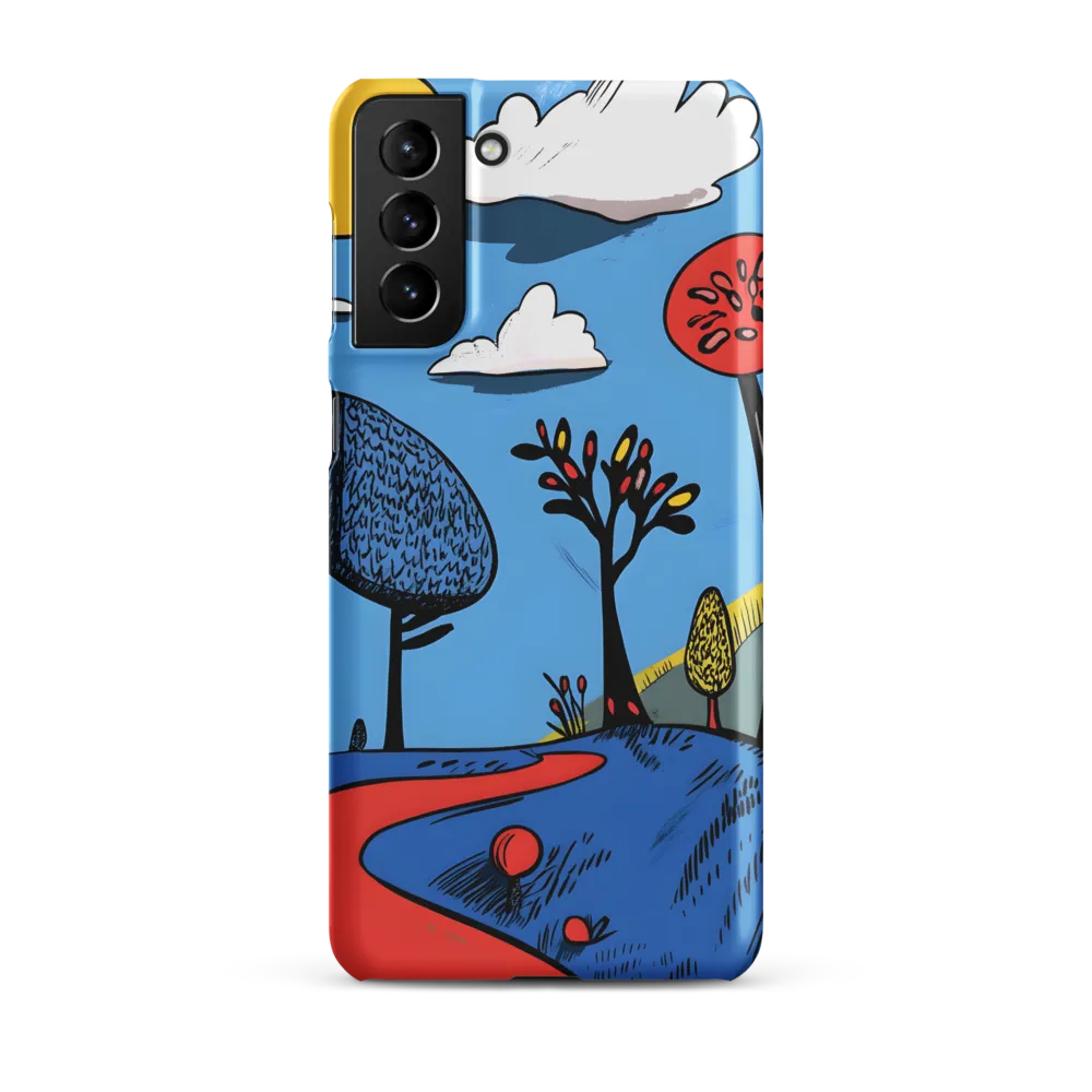 Whimsical Pathways Through a Colorful Landscape