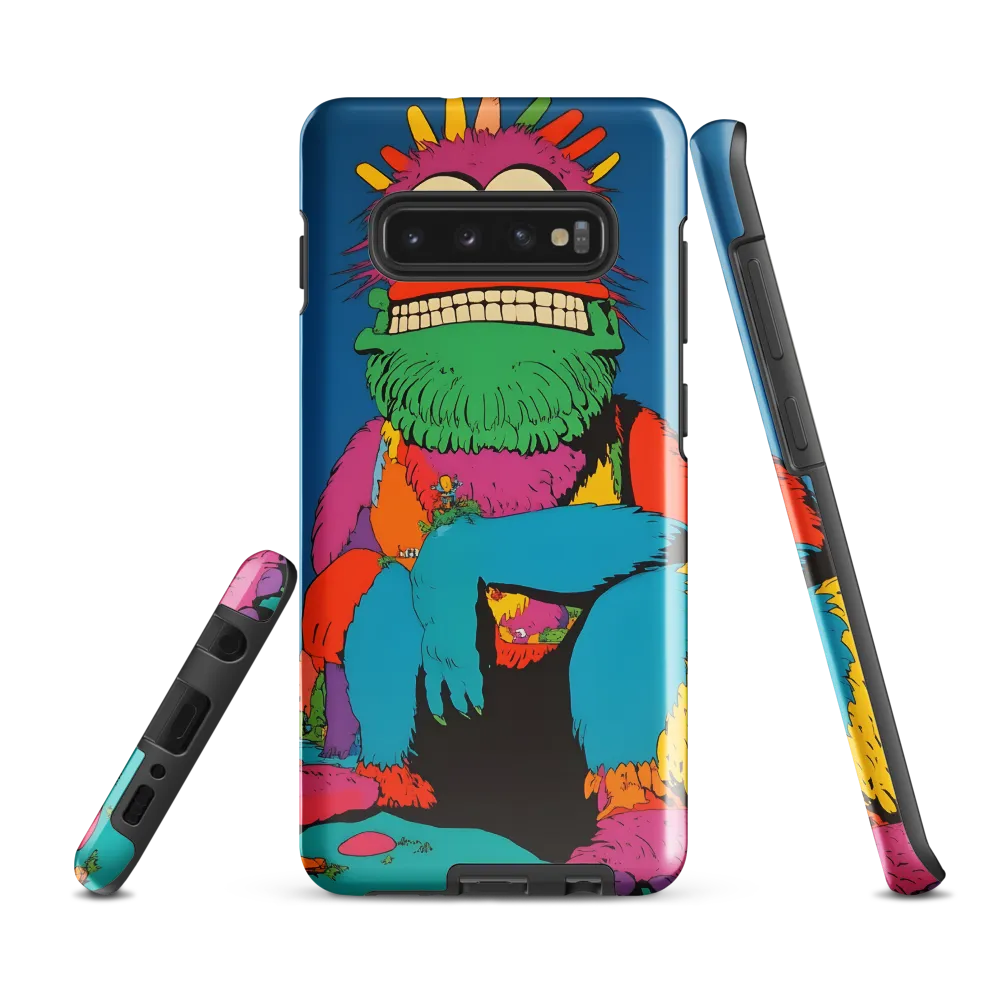 Whimsical Giant: A Playful Monster Encounter | Phone Case |  S10 Plus | Tough Case | Glossy