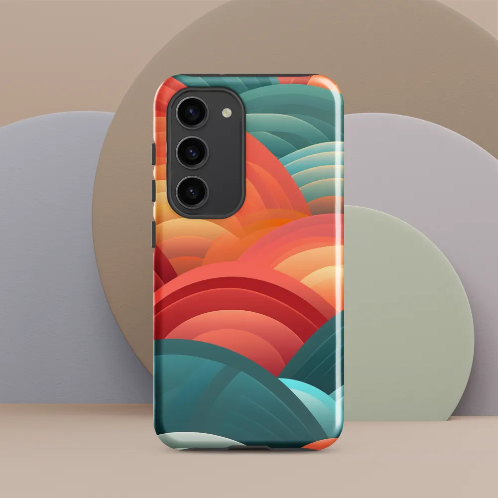 Rhythms of the Waves | Phone Case |  S23 | Tough Case | Glossy
