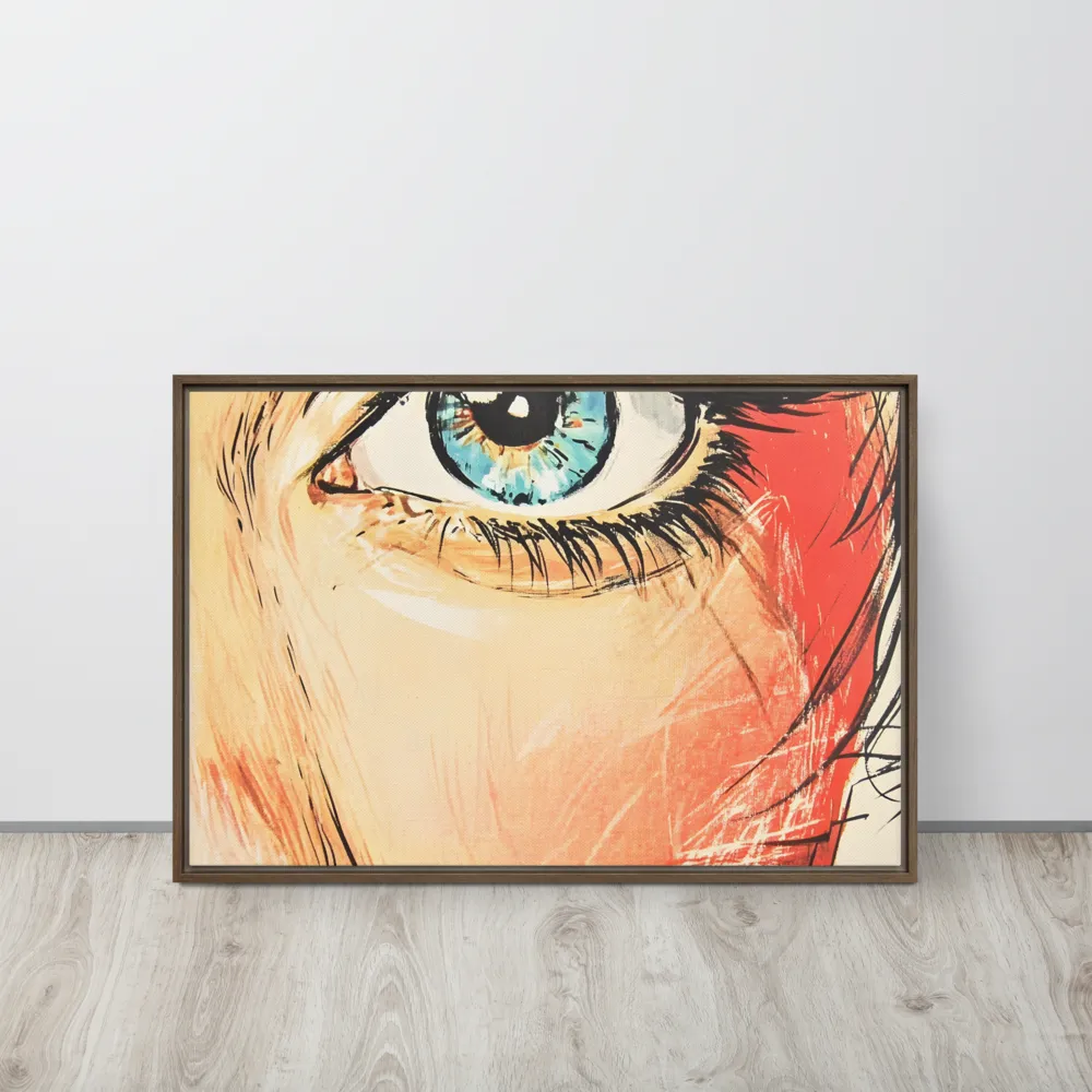 Gaze of Emotion | Canvas with Brown Frame | 20″×30″