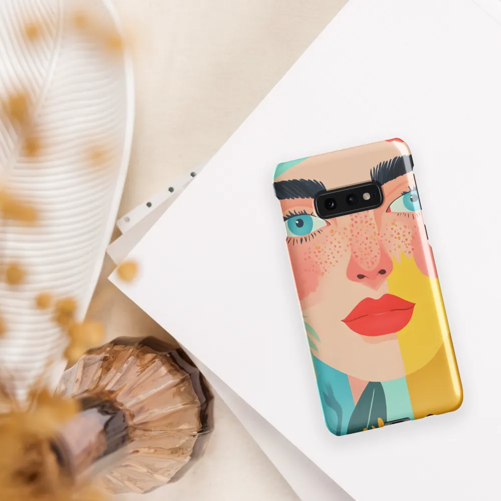 Floral Serenity: A Modern Portrait