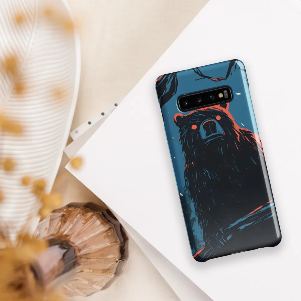 Eerie Majesty: A Bear in the Night | Phone Case |  S10 Plus | Snap Case | Glossy