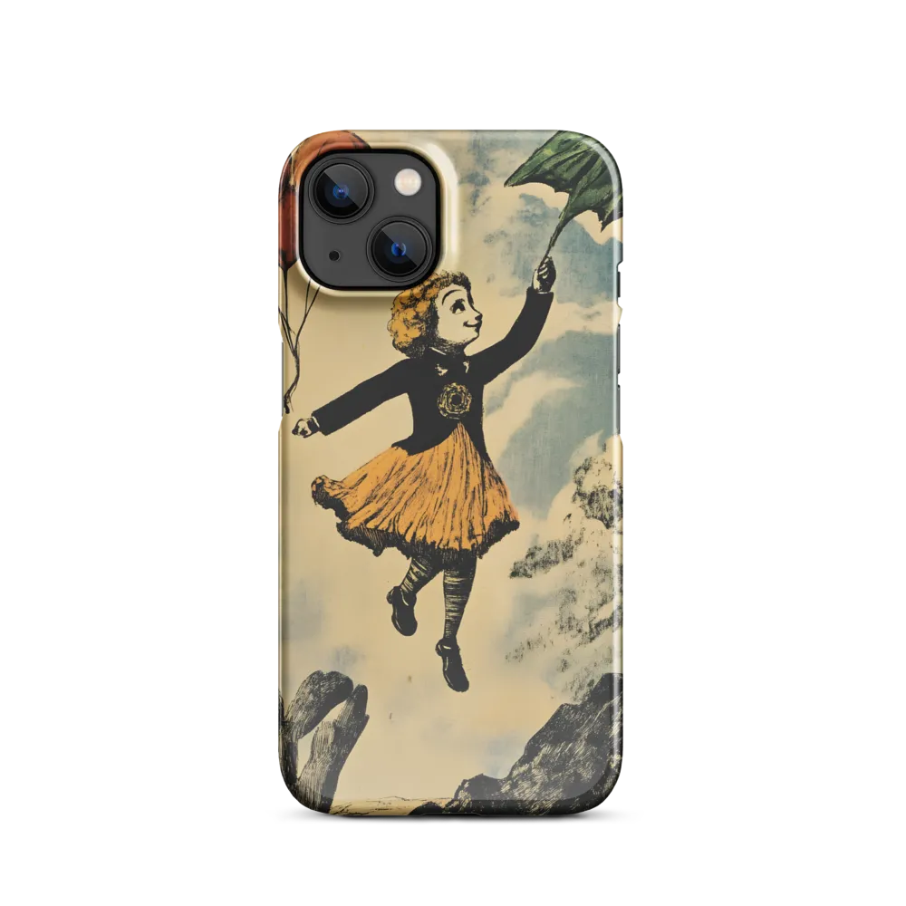 Upward Drift — Girl with Umbrella and Balloons