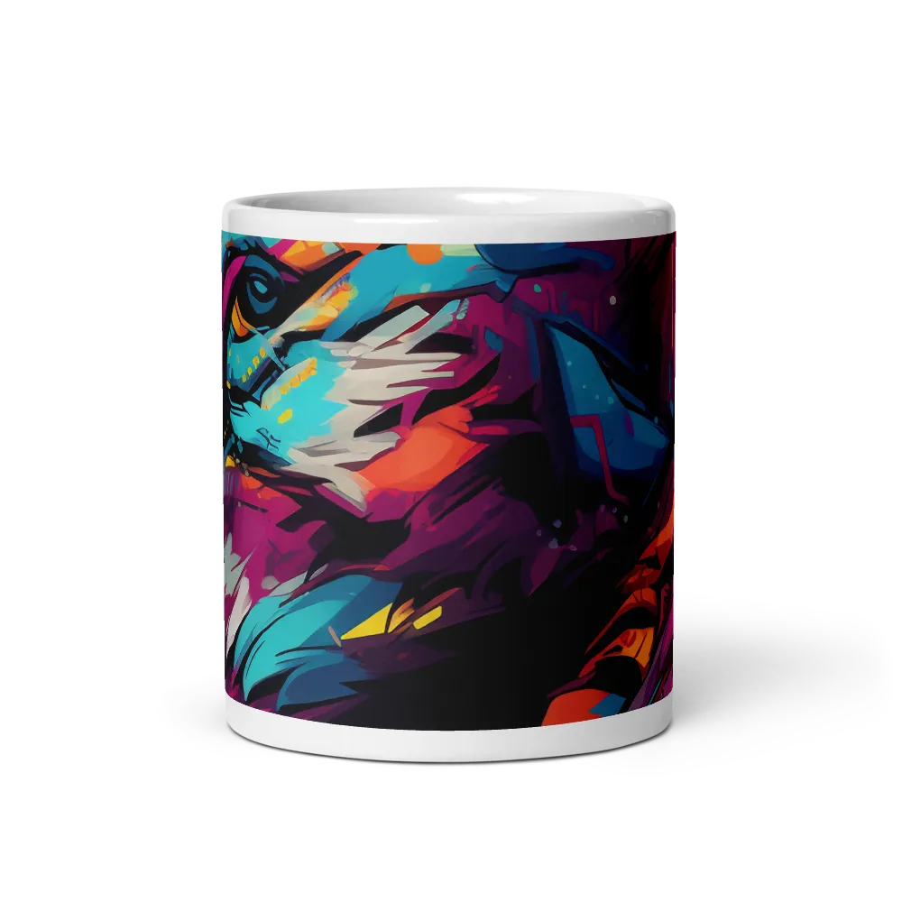 Vivid Majesty: The Modern Lion | Mugs | Multiple Sizes & Colors