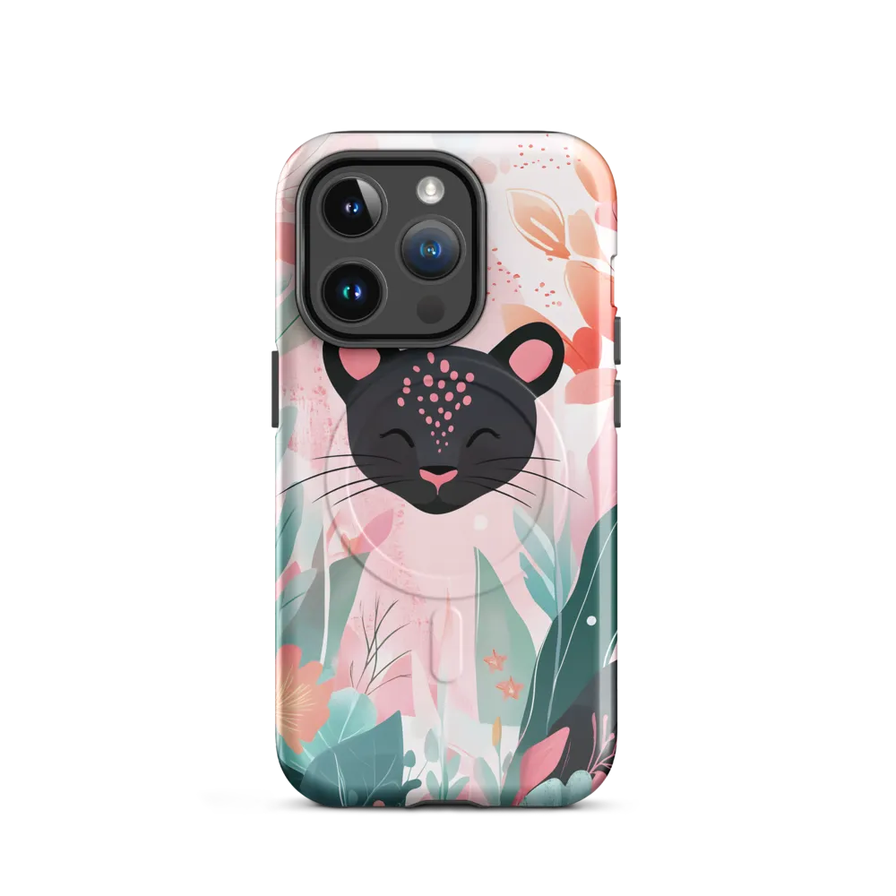 Whimsical Panther in Bloom