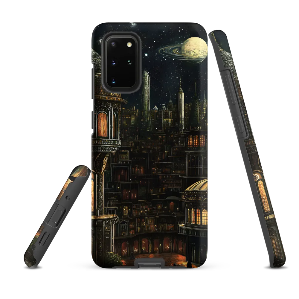 Celestial Enigma: A Surreal Cityscape