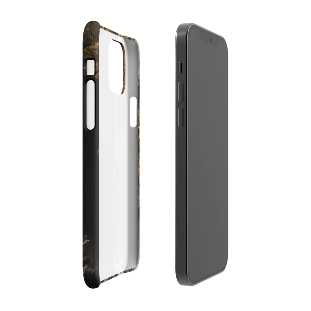 Golden Elegance: A Modern Profile Portrait