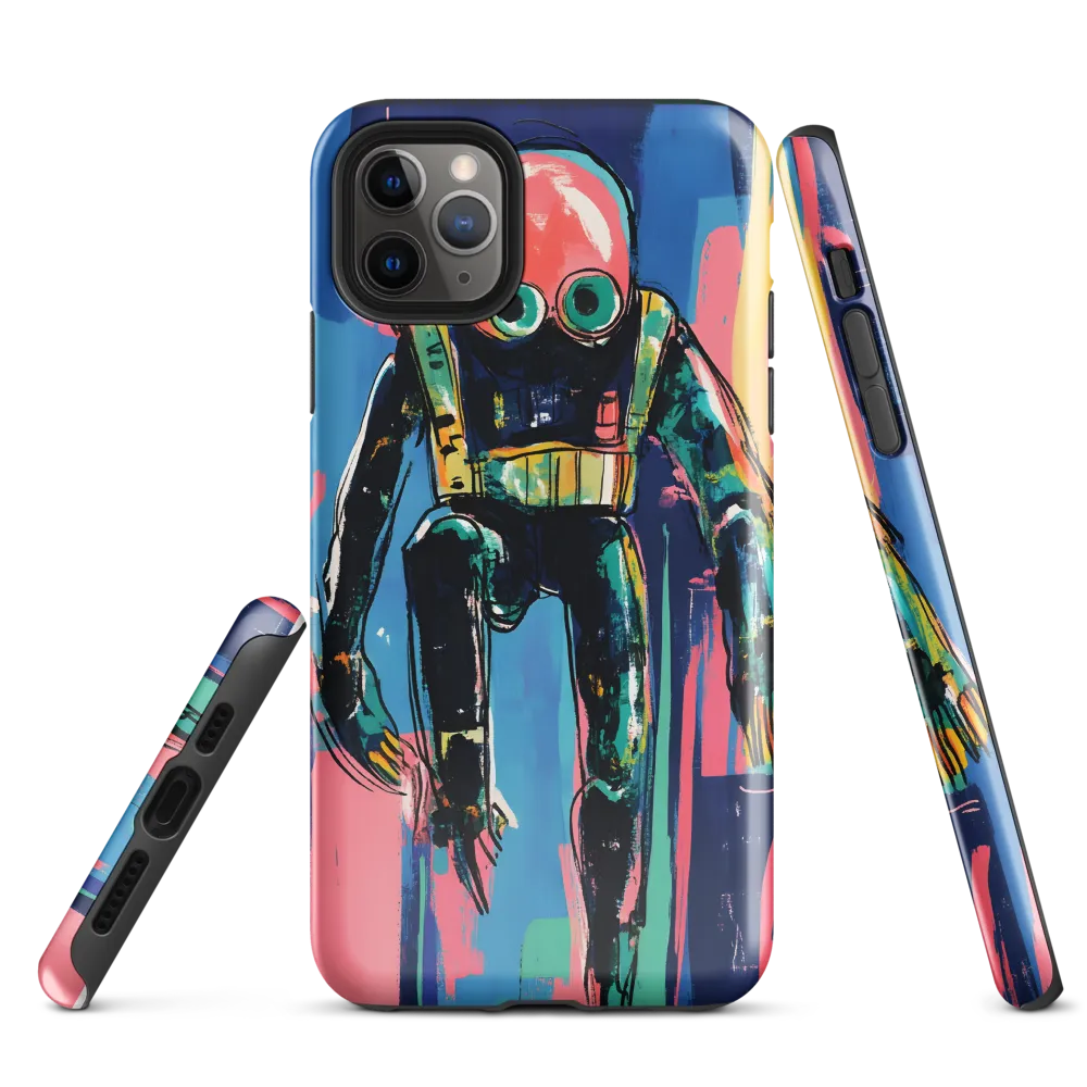 Diver in Vibrant Motion | Phone Case |  11 Pro Max | Tough Case | Glossy