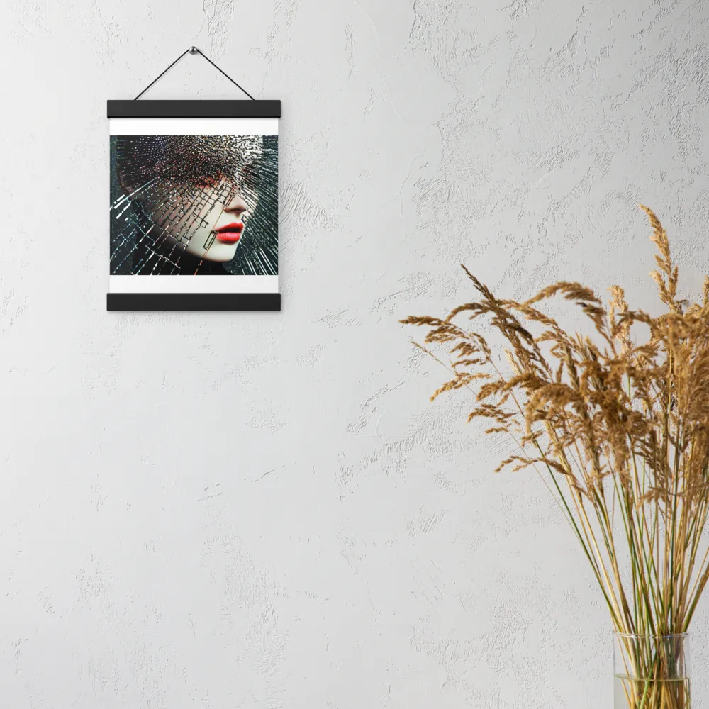 Fractured Identity | Poster With Black Wood Hanger | 8″×10″