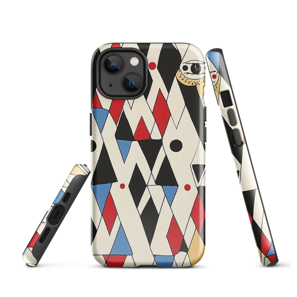 Dynamic Geometric Symphony | Phone Case |  13 | Tough Case | Glossy