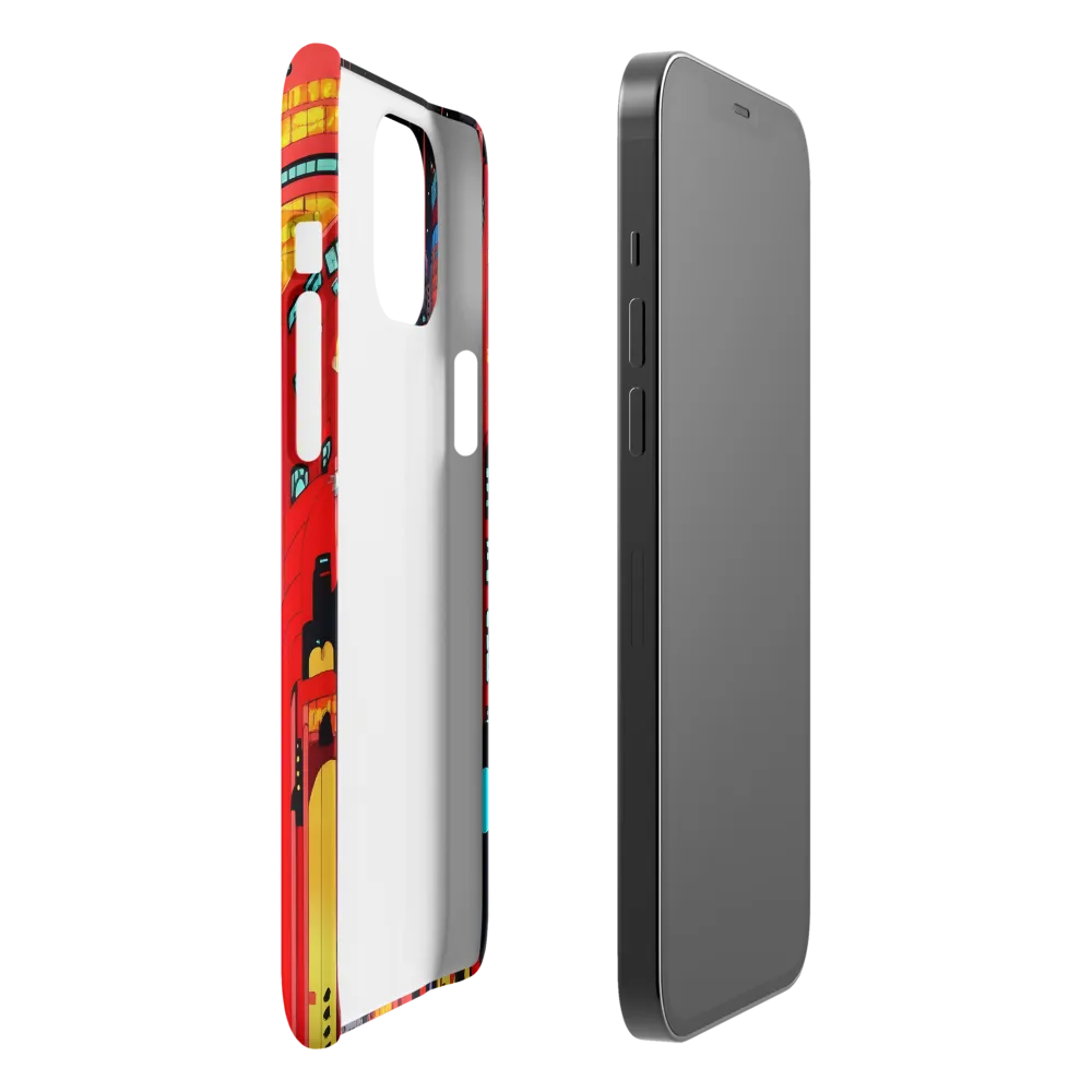 Neon Dreams: A Cyberpunk Cityscape | Phone Case |  12 Pro Max | Snap Case | Matte