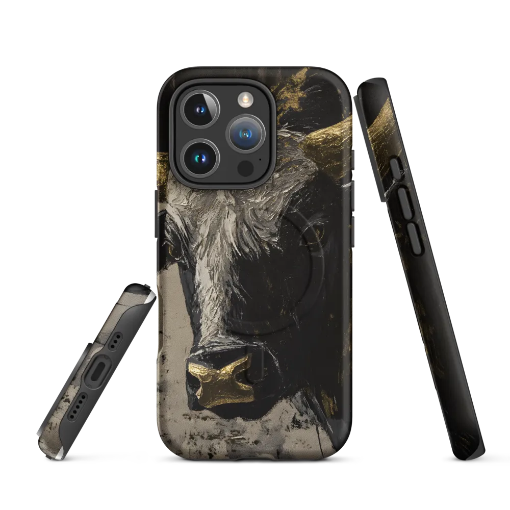 Majestic Bull: The Power in Black and Gold
