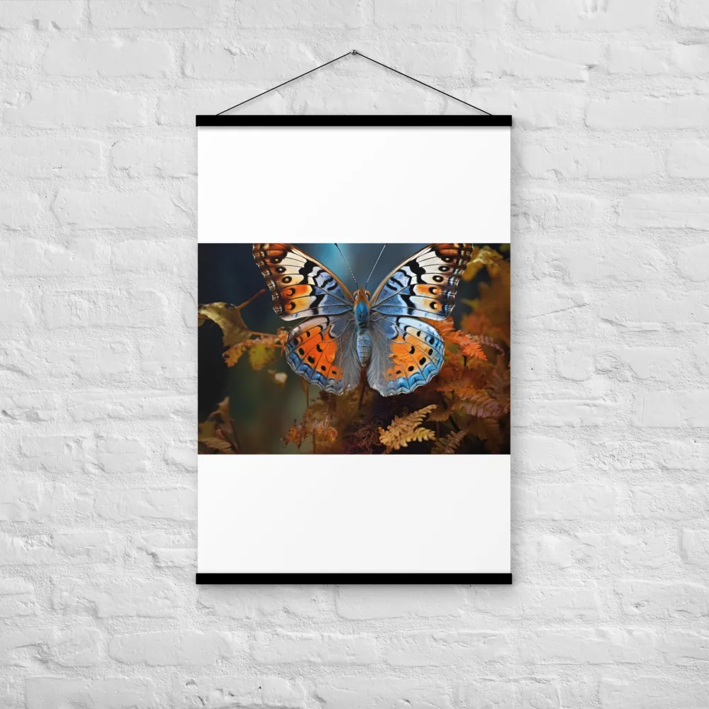 Harmony in Color: The Butterfly | Poster With Black Wood Hanger | 24″×36″
