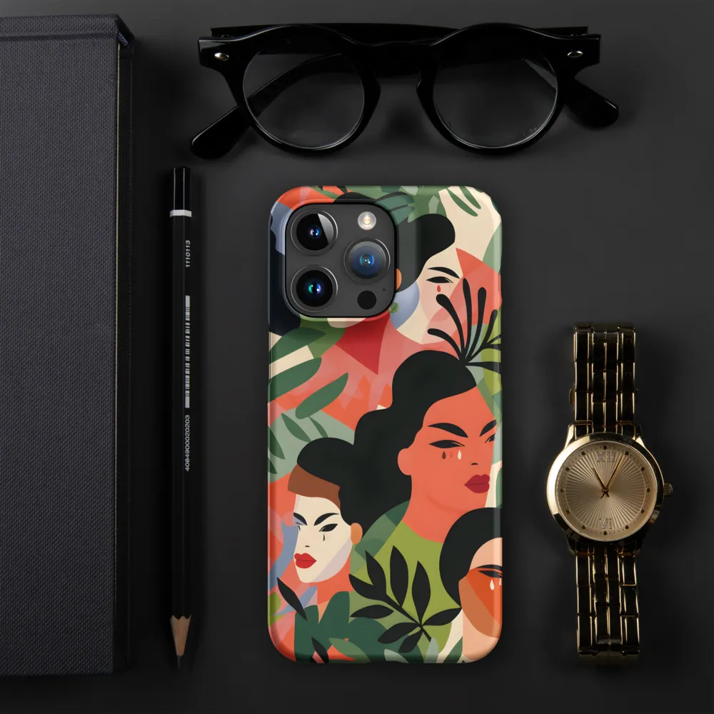 Harmony of Nature and Femininity | Phone Case |  15 Pro Max | Snap Case | Matte