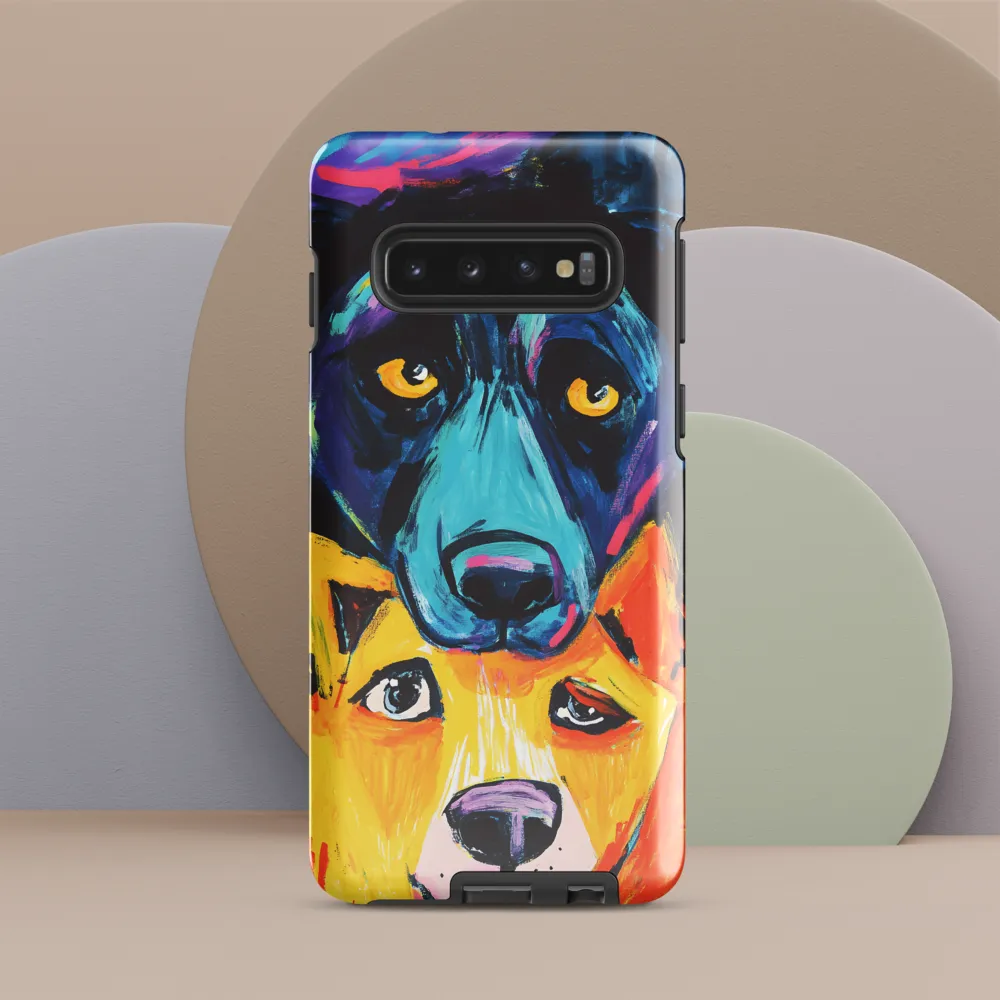 Vibrant Companions: An Expression of Canine Spirit | Phone Case |  S10 | Tough Case | Glossy