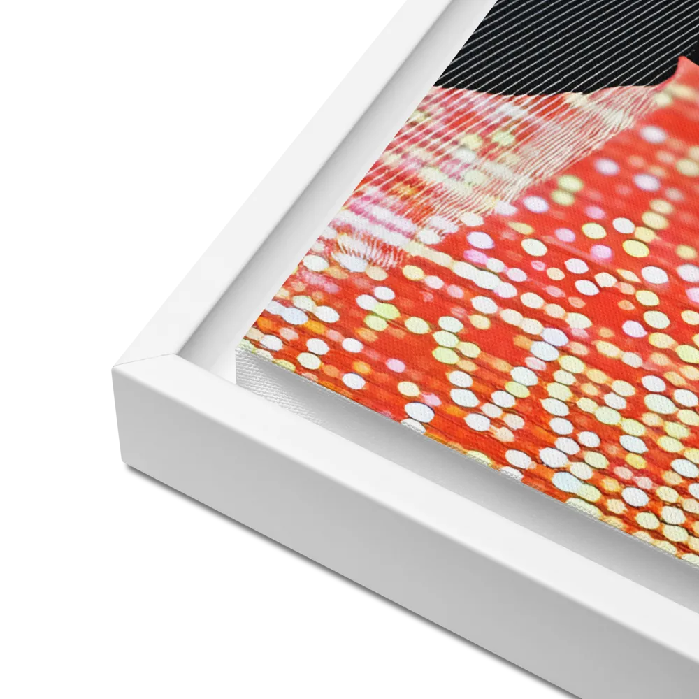 Veil of Modernity | Canvas with White Frame | 18″×24″