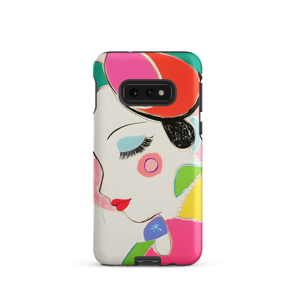 Whimsical Portrait in Colorful Abstraction