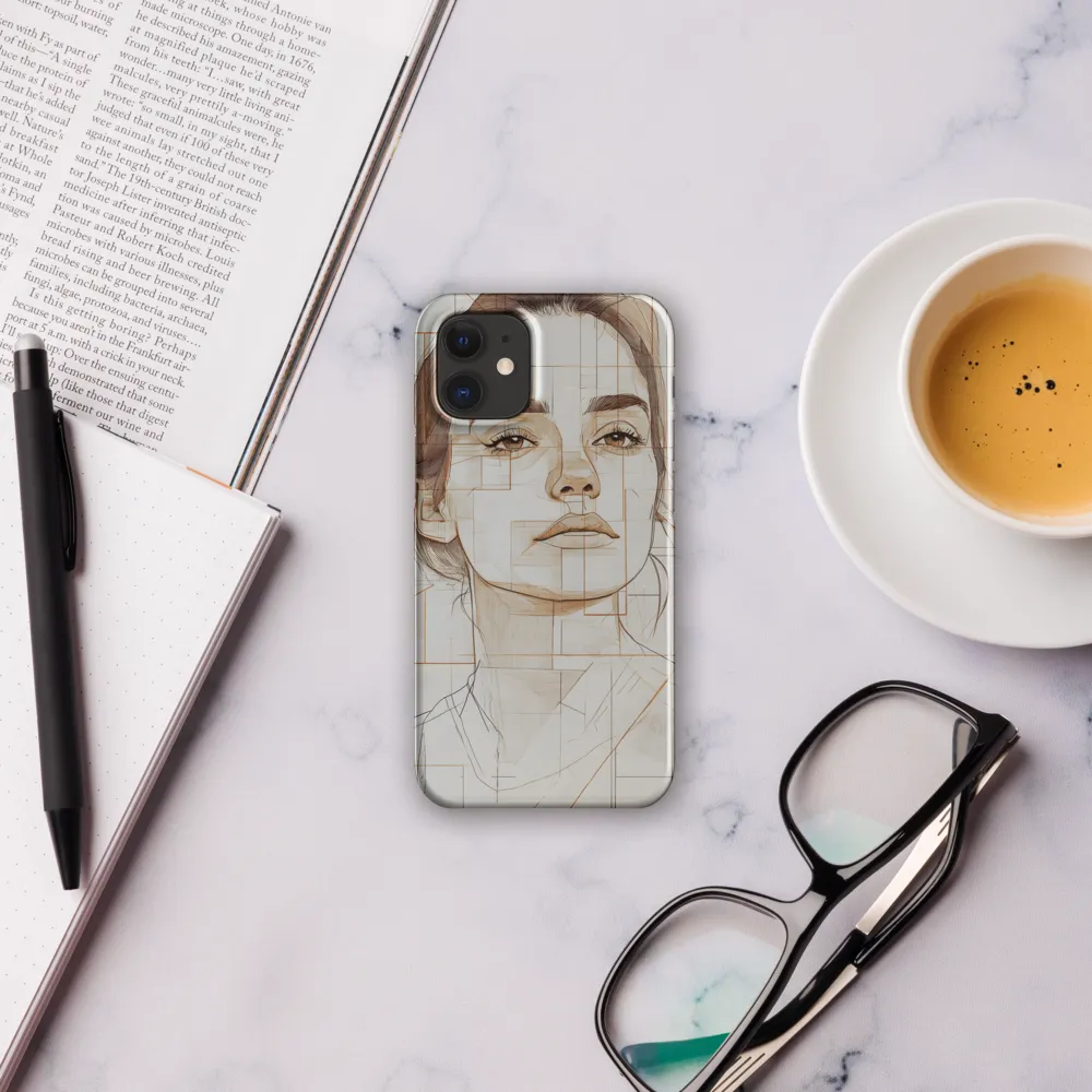 Geometric Serenity: A Minimalist Portrait