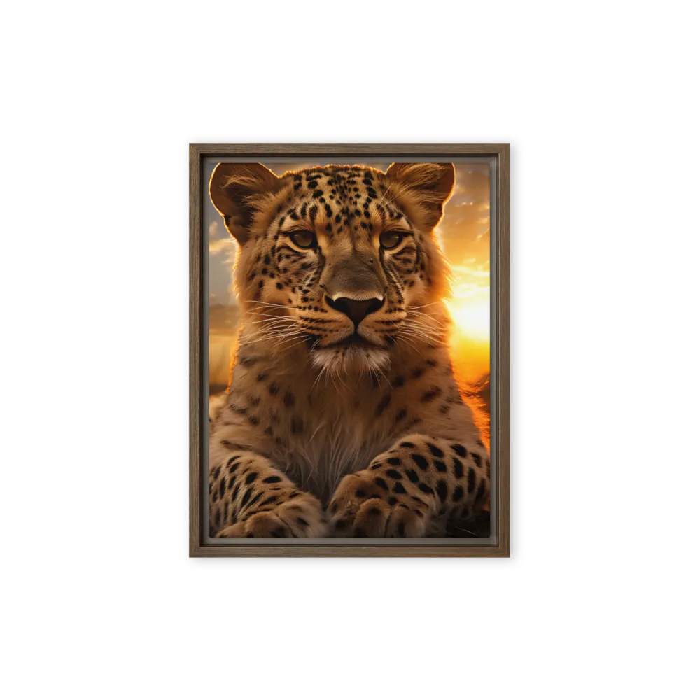 Regal Presence: The Leopard at Sunset