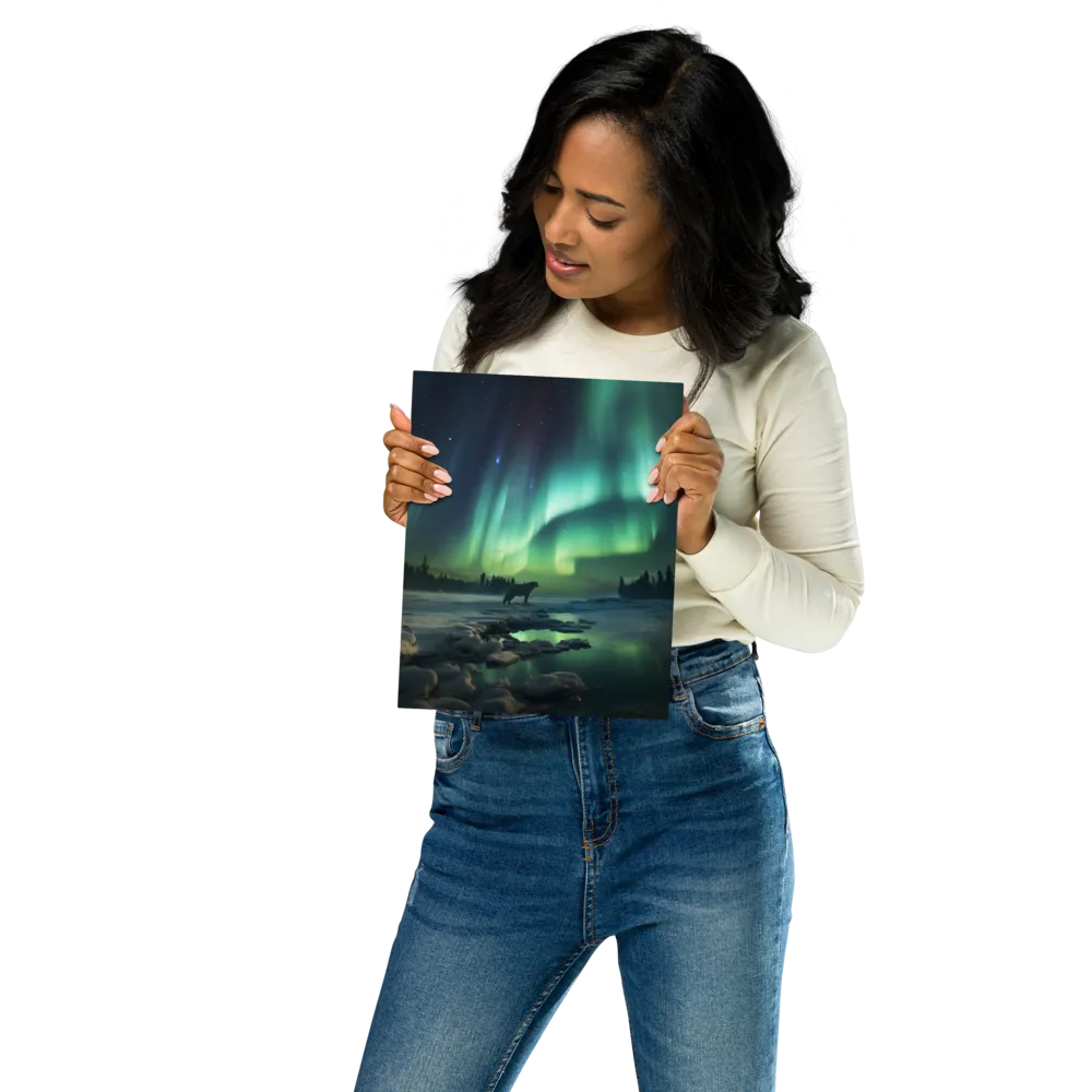 Auroral Guardianship | Metal Print | 8″×10″