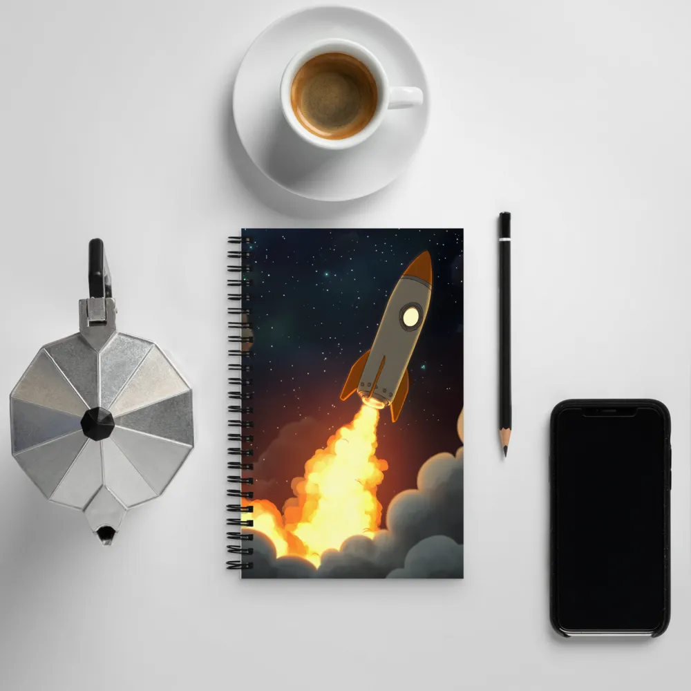 Launch into the Cosmos | Spiral Notebook