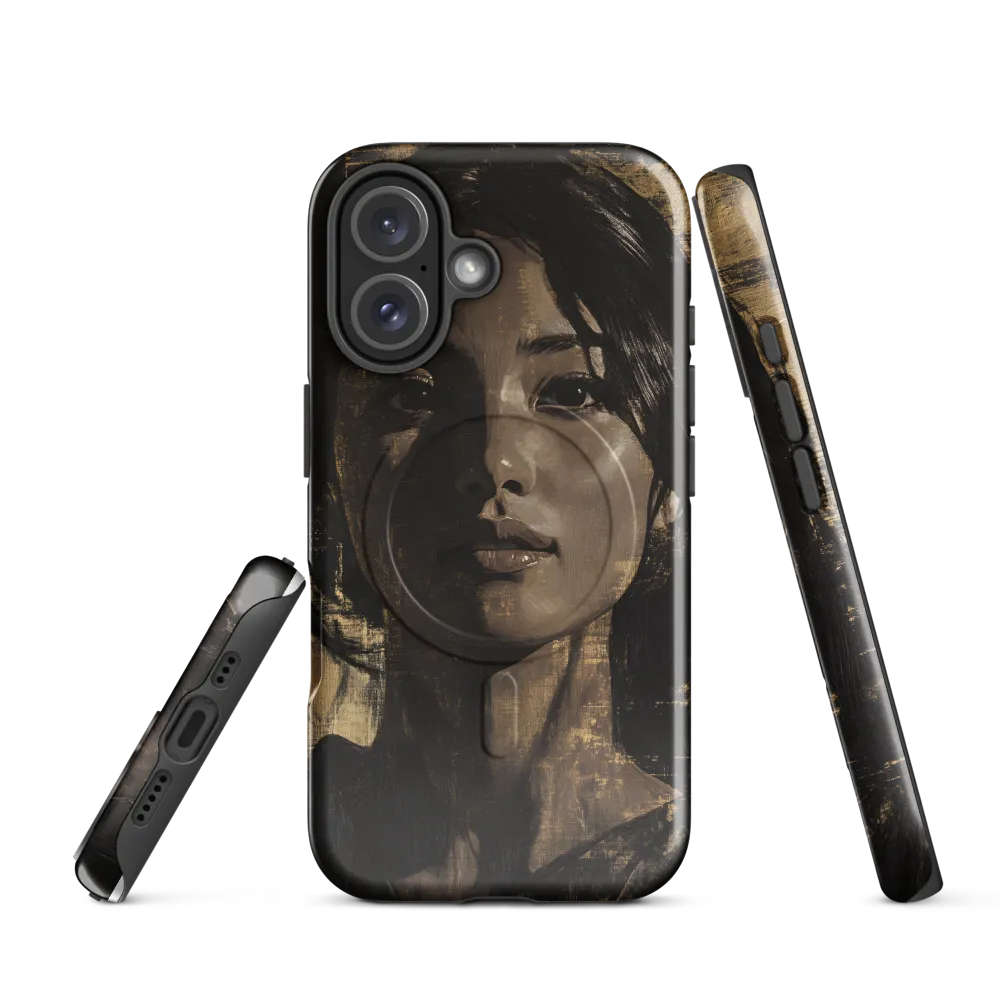 Golden Gaze: A Contemporary Portrait