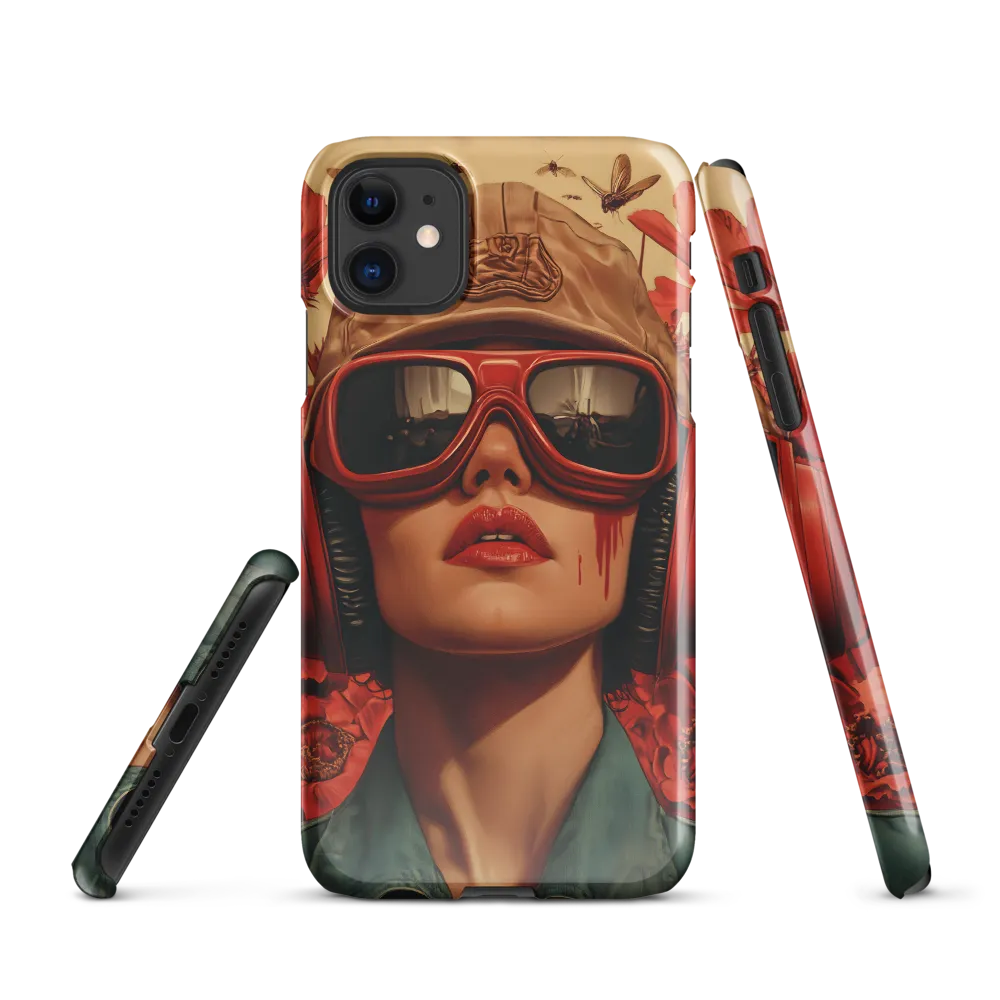 Defiant Portrait in a Floral Realm | Phone Case |  11 | Snap Case | Glossy
