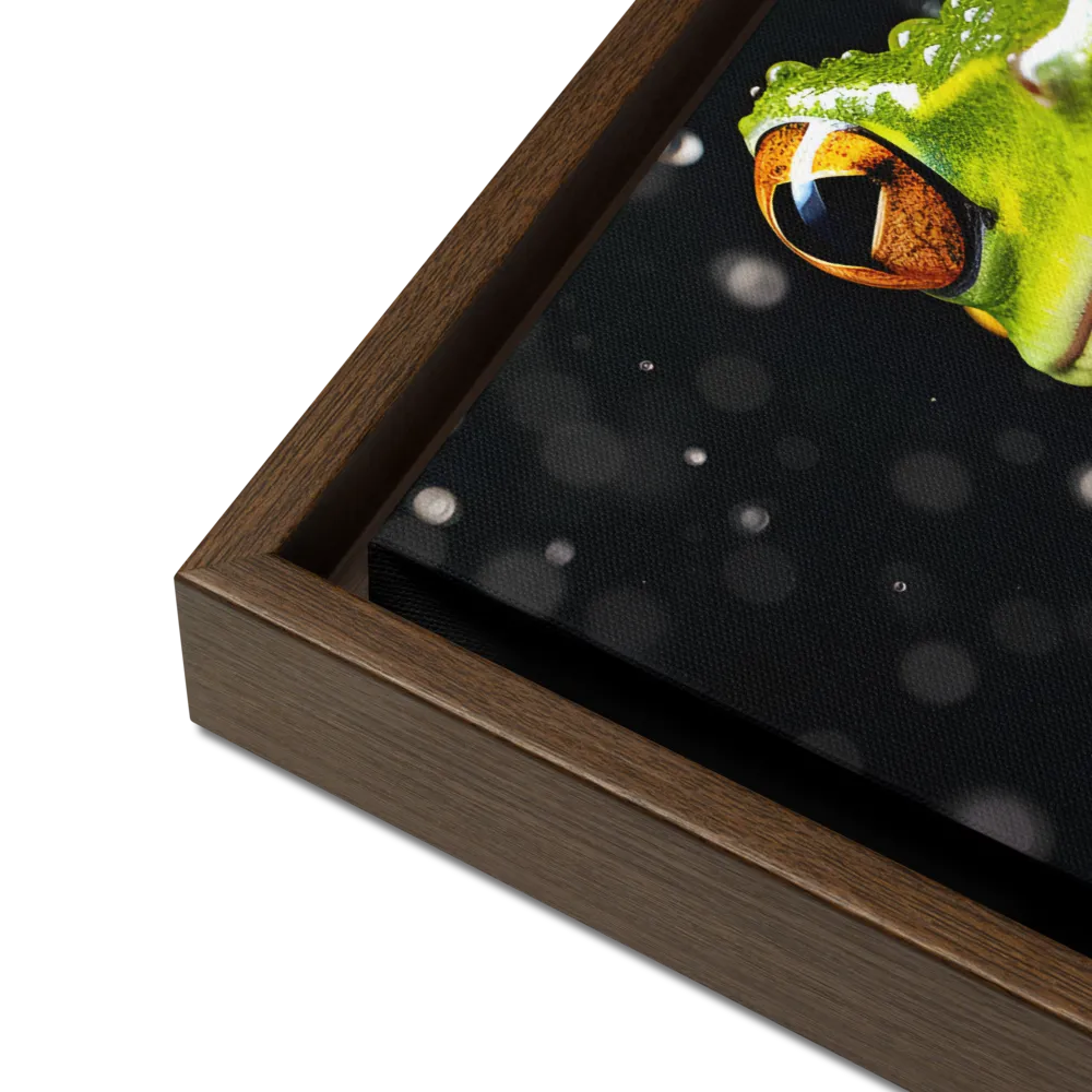 Emerald Elegance: The Frog in Focus