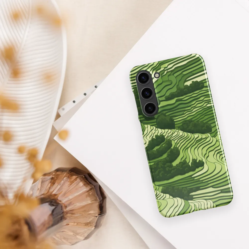 Waves of Green: An Abstract Landscape